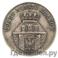 1 злотый 1835 года  Город Краков