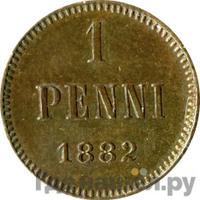 1 пенни 1882 года  Для Финляндии