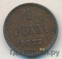 1 пенни 1873 года  Для Финляндии