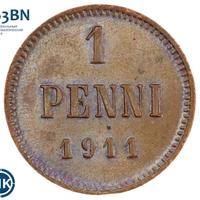 1 пенни 1911 года  Для Финляндии