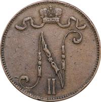 5 пенни 1899 года  Для Финляндии