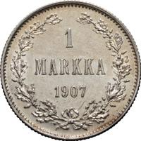 1 марка 1907 года L Для Финляндии