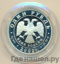 1 рубль 2002 года СПМД