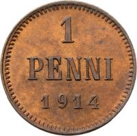 1 пенни 1914 года  Для Финляндии
