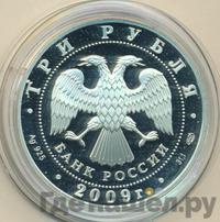 3 рубля 2009 года СПМД