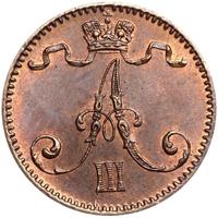 1 пенни 1892 года  Для Финляндии