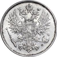 50 пенни 1911 года L Для Финляндии