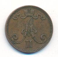 5 пенни 1865 года  Для Финляндии