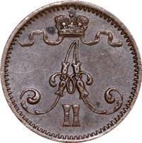 1 пенни 1873 года  Для Финляндии