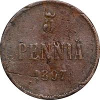 5 пенни 1897 года  Для Финляндии
