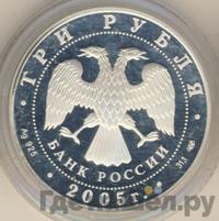 3 рубля 2005 года СПМД