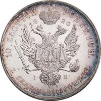 10 злотых 1820 года IВ Для Польши