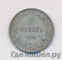 1 марка 1893 года L Для Финляндии