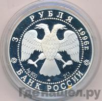3 рубля 1996 года ЛМД