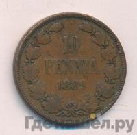 10 пенни 1889 года  Для Финляндии