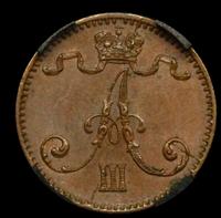 1 пенни 1888 года  Для Финляндии