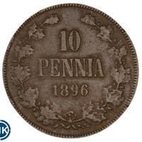 10 пенни 1896 года  Для Финляндии