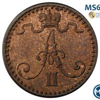 1 пенни 1870 года  Для Финляндии