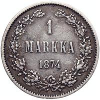 1 марка 1874 года S Для Финляндии
