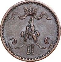 1 пенни 1867 года  Для Финляндии