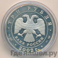 3 рубля 2002 года СПМД