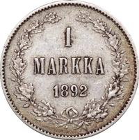 1 марка 1892 года L Для Финляндии