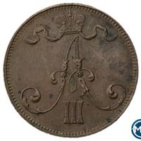 5 пенни 1892 года  Для Финляндии