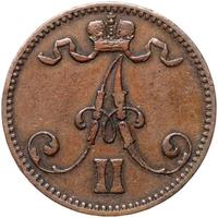 5 пенни 1867 года  Для Финляндии