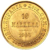 10 марок 1904 года L Для Финляндии