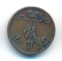 1 пенни 1876 года  Для Финляндии