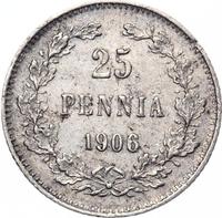 25 пенни 1906 года L Для Финляндии