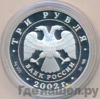 3 рубля 2002 года СПМД