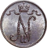 1 пенни 1904 года  Для Финляндии