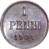 1 пенни 1904 года  Для Финляндии