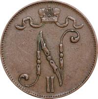 5 пенни 1911 года  Для Финляндии