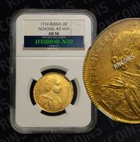 Двойной червонец 1714 года