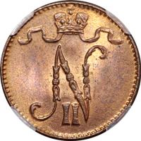 1 пенни 1915 года  Для Финляндии