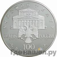 100 рублей 1996 года ЛМД Серебро