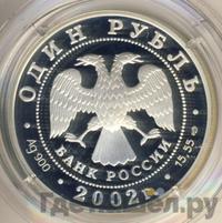 1 рубль 2002 года СПМД