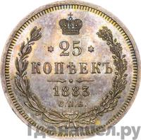 25 копеек 1883 года