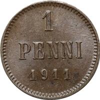 1 пенни 1911 года  Для Финляндии