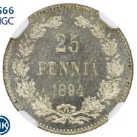 25 пенни 1894 года L Для Финляндии