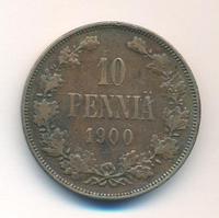 10 пенни 1900 года  Для Финляндии