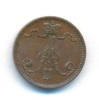 1 пенни 1875 года  Для Финляндии