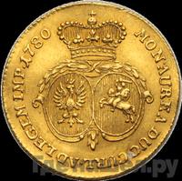 Дукат 1780 года  Петр Брион