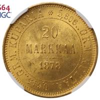 20 марок 1878 года S Для Финляндии