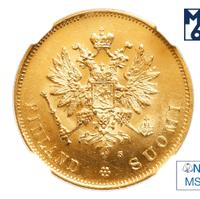 10 марок 1882 года S Для Финляндии