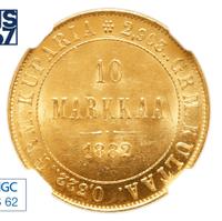 10 марок 1882 года S Для Финляндии