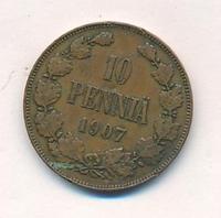 10 пенни 1907 года  Для Финляндии