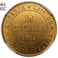 20 марок 1904 года L Для Финляндии